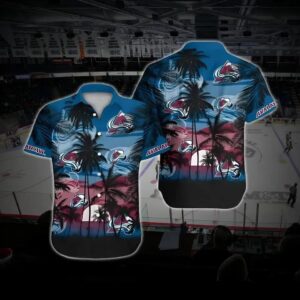Colorado Hockey Hawaiian Shirt, Avalanche Hawaiian Shirt, Ice Hockey Hawaiian Shirt 16, NHL Hawaiian Shirt