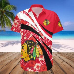 Chicago Blackhawks Hawaiian Shirt Hibiscus Sport Style – NHL, NHL Hawaiian Shirt