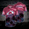 Colorado Hockey Hawaiian Shirt, Avalanche Hawaiian Shirt, Ice Hockey Hawaiian Shirt 18, NHL Hawaiian Shirt