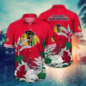 Chicago Blackhawks NHL Hawaiian Shirt Aloha Shirt, NHL Hawaiian Shirt