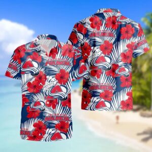 Colorado Avalanche Floral Hawaiian Shirt, Summer Hawaiian Shirts, NHL Hawaiian Shirt
