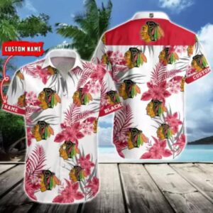 Personalized Chicago Blackhawks Hawaiian Shirt, NHL Hawaiian Shirt