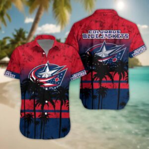 Columbus Blue Jackets Hawaii Shirt, NHL Hawaiian Shirt