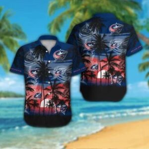 Columbus Blue Jackets Hawaiian Shirt, NHL Hawaiian Shirt