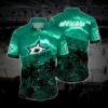Dallas Hockey Hawaiian Shirt, Stars Hawaiian Shirt, Ice Hockey Hawaiian Shirt, NHL Hawaiian Shirt