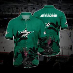 Dallas Hockey Hawaiian Shirt, Stars Hawaiian Shirt, Ice Hockey Hawaiian Shirt 13, NHL Hawaiian Shirt