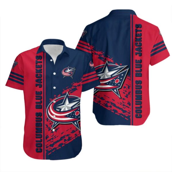 Columbus Blue Jackets Hawaiian Shirt Quarter Style – NHL, NHL Hawaiian Shirt