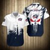 Columbus Blue Jackets Hawaiian Shirt Skull Short Sleeve, NHL Hawaiian Shirt