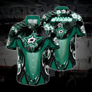 Dallas Hockey Hawaiian Shirt, Stars Hawaiian Shirt, Ice Hockey Hawaiian Shirt 7, NHL Hawaiian Shirt