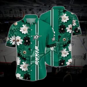 Dallas Hockey Hawaiian Shirt, Stars Hawaiian Shirt, Ice Hockey Hawaiian Shirt 9, NHL Hawaiian Shirt
