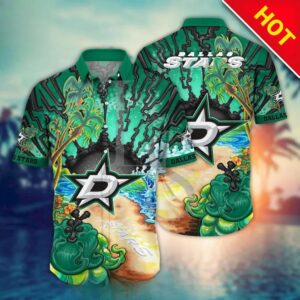Dallas Stars Aloha Island Hawaii Shirt, NHL Hawaiian Shirt