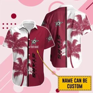 Dallas Stars Custom Name Hawaii Shirt, NHL Hawaiian Shirt