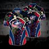 Columbus Hockey Hawaiian Shirt, Blue Jackets Hawaiian Shirt, Ice Hockey Hawaiian Shirt 14, NHL Hawaiian Shirt