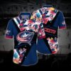 Columbus Hockey Hawaiian Shirt, Blue Jackets Hawaiian Shirt, Ice Hockey Hawaiian Shirt 23, NHL Hawaiian Shirt