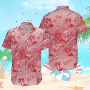 Aloha Detroit Red Wings Hawaiian Shirt For Fans, NHL Hawaiian Shirt