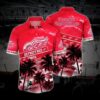 Detroit Hockey Hawaiian Shirt, Red Wings Hawaiian Shirt, Ice Hockey Hawaiian Shirt, NHL Hawaiian Shirt