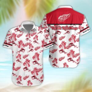 Detroit Red Wings Aloha Shirt, NHL Hawaiian Shirt