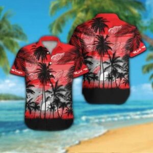 Detroit Red Wings Hawaiian Shirt, NHL Hawaiian Shirt