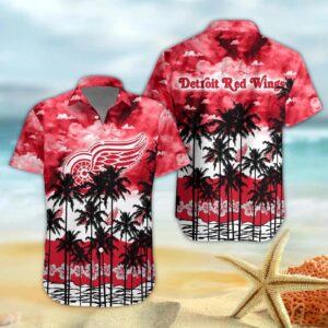 Detroit Red Wings Hawaiian Shirt 2, NHL Hawaiian Shirt