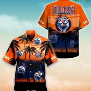 Edmonton Oilers Canadian Hockey Teams Hawaiian Shirt, NHL Hawaiian Shirt