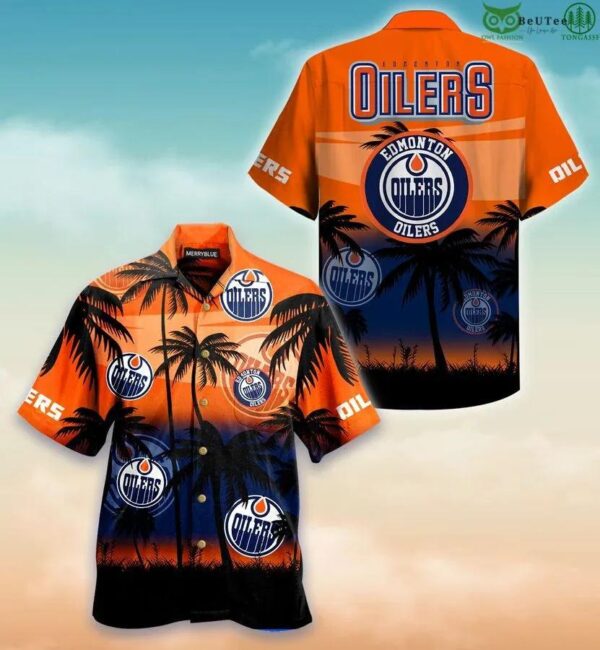 Edmonton Oilers Canadian Hockey Teams Hawaiian Shirt, NHL Hawaiian Shirt