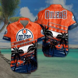 Nhl Edmonton Oilers Hawaiian Shirt 7, NHL Hawaiian Shirt