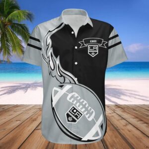 Los Angeles Kings Hawaiian Shirt Flame Ball – NHL, NHL Hawaiian Shirt
