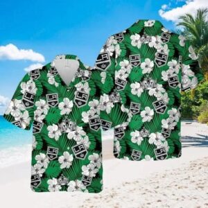 Los Angeles Kings Hawaiian Shirt, Beach Shorts, NHL Hawaiian Shirt