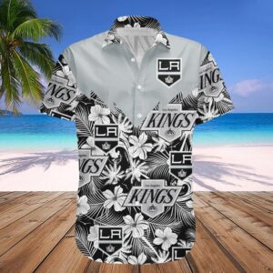 Los Angeles Kings Hawaiian Shirt Tropical Seamless- NHL, NHL Hawaiian Shirt