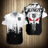 Nhl Los Angeles Kings Skull Hawaiian Shirt, NHL Hawaiian Shirt