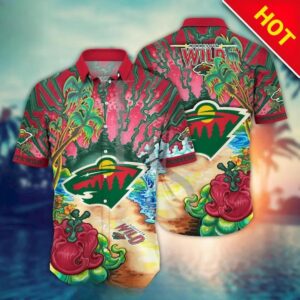 Minnesota Wild Aloha Island Hawaii Shirt, NHL Hawaiian Shirt