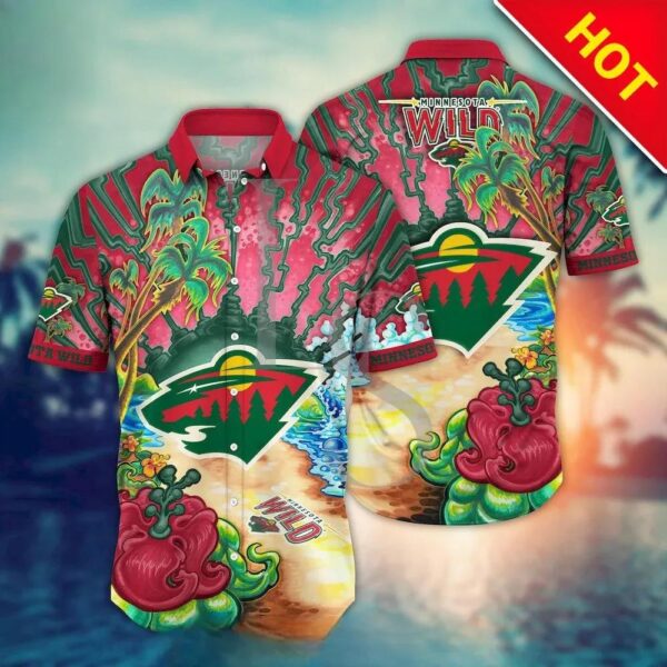 Minnesota Wild Aloha Island Hawaii Shirt, NHL Hawaiian Shirt