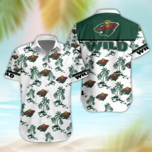 Minnesota Wild Aloha Shirt, NHL Hawaiian Shirt