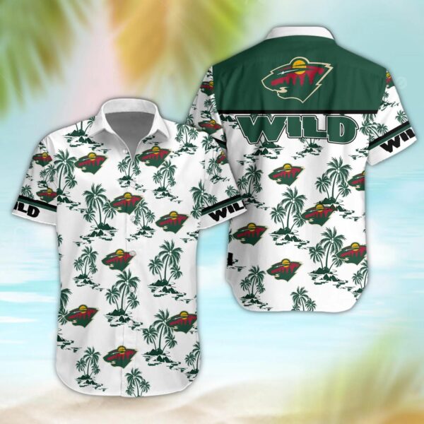 Minnesota Wild Aloha Shirt, NHL Hawaiian Shirt