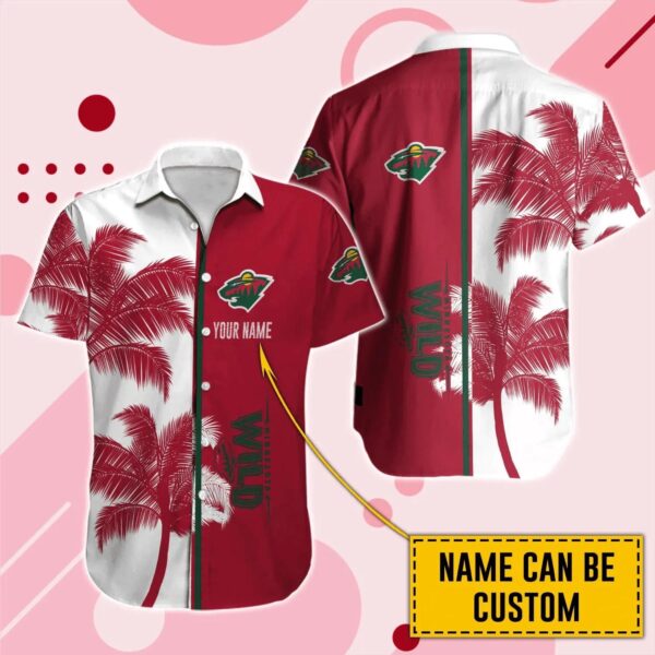 Minnesota Wild Custom Hawaii Shirt, NHL Hawaiian Shirt