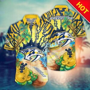 Nashville Predators Aloha Island Hawaii Shirt, NHL Hawaiian Shirt