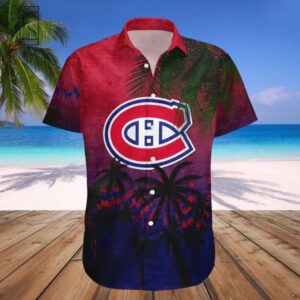 Montreal Canadiens Hawaii Shirt Coconut Tree, NHL Hawaiian Shirt