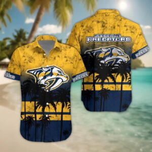 Nashville Predators Hawaii Shirt, NHL Hawaiian Shirt
