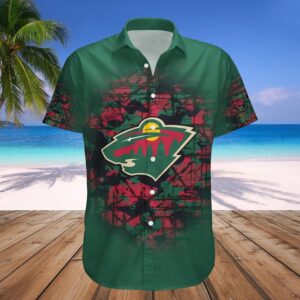 Minnesota Wild Hawaiian Shirt Camouflage Vintage – NHL, NHL Hawaiian Shirt