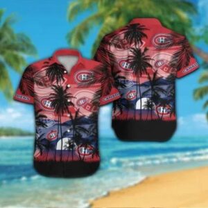 Montreal Canadiens Hawaiian Shirt 2, NHL Hawaiian Shirt