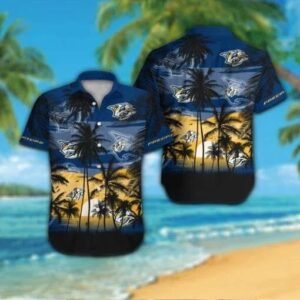 Nashville Predators Hawaiian Shirt 1, NHL Hawaiian Shirt