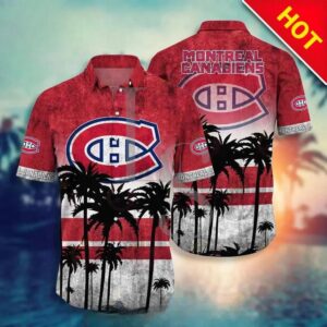 Montreal Canadiens NHL Hawaiian Shirt Style Hot Trending Summer, NHL Hawaiian Shirt