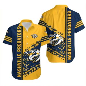 Nashville Predators Hawaiian Shirt Quarter Style – NHL, NHL Hawaiian Shirt