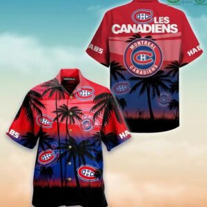 NHL Montreal Canadiens Canadian Hockey Teams Hawaiian Shirt 1, NHL Hawaiian Shirt