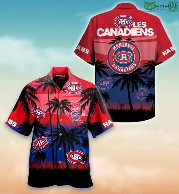 NHL Montreal Canadiens Canadian Hockey Teams Hawaiian Shirt 1, NHL Hawaiian Shirt