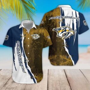 Nashville Predators Team Hawaiian Shirt 3, NHL Hawaiian Shirt