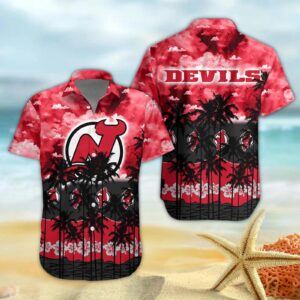 New Jersey Devils Hawaiian Shirt 2, NHL Hawaiian Shirt