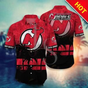 New Jersey Devils NHL Hawaiian Shirt Style Hot Trending Summer, NHL Hawaiian Shirt