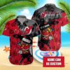 Nhl New Jersey Devils Special Native Hawaiians Design Button Shirt, NHL Hawaiian Shirt