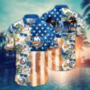 New York Islanders Flower Hawaiian Shirt, Hockey Team Hawaiian Shirt, NHL Hawaiian Shirt